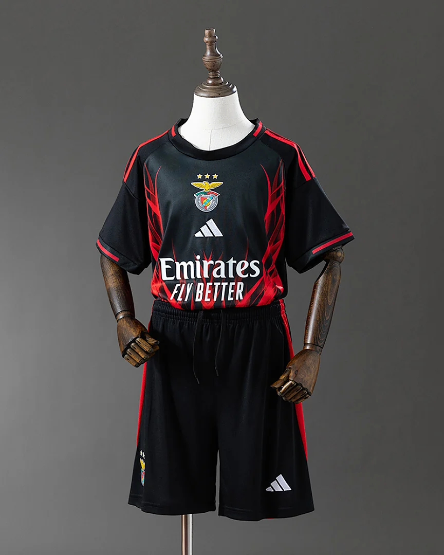 Kit Criança Benfica 25/26 Preto