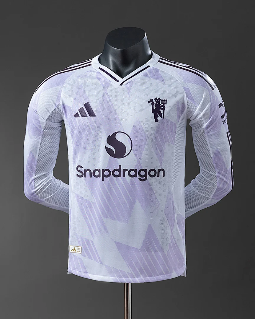 Camisola Manchester United 25/26 Alternativa Versão Jogador Manga Comprida