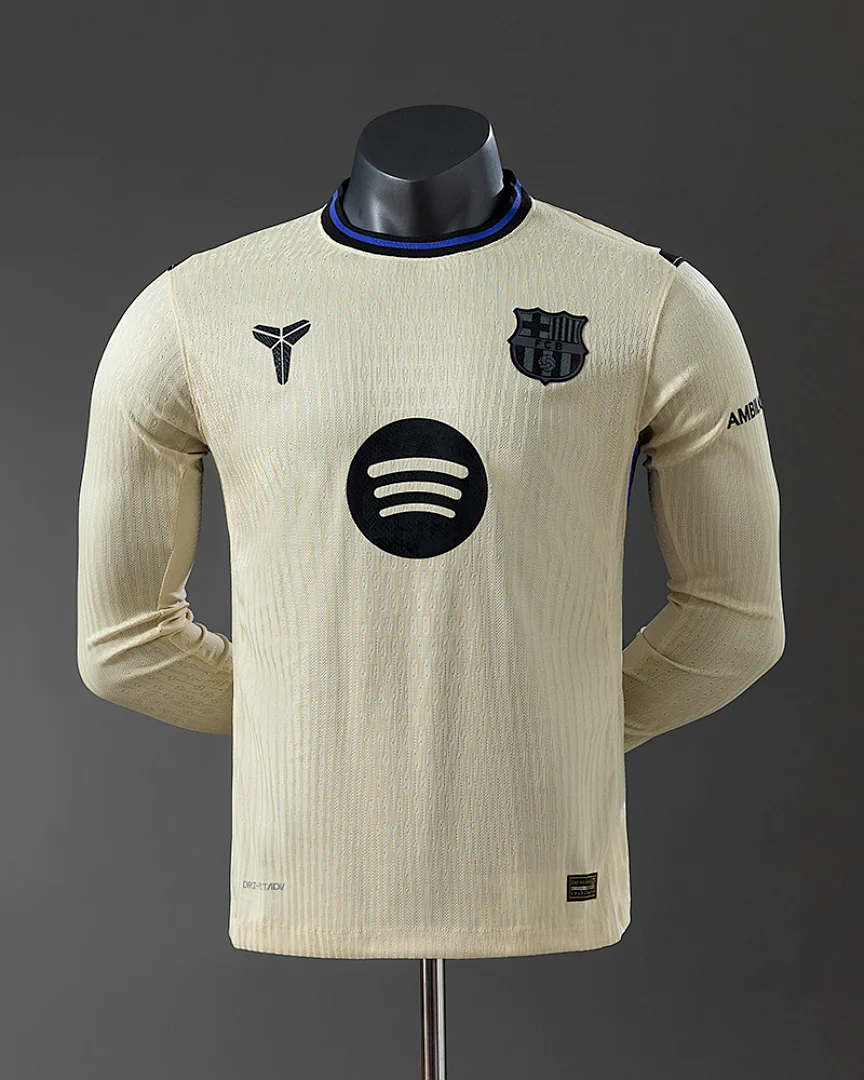 Camisola Barcelona 25/26 Alternativa Versão Jogador Manga Comprida