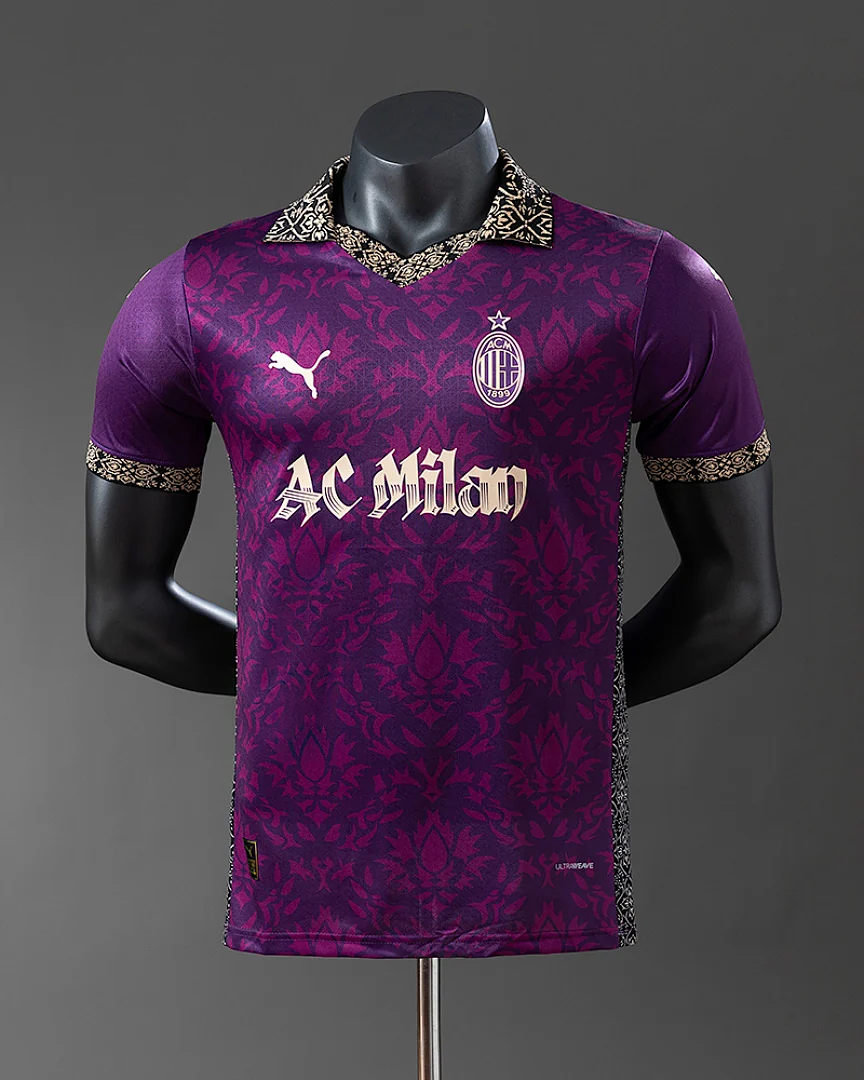 Camisola AC Milan 25/26 Edição Especial Roxa Versão Jogador