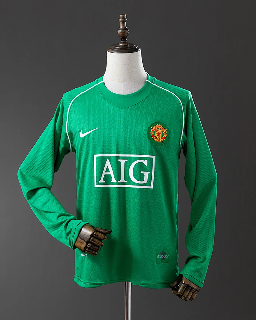 Camisola Retro Manchester United 07/08 Guarda-Redes Manga Comprida