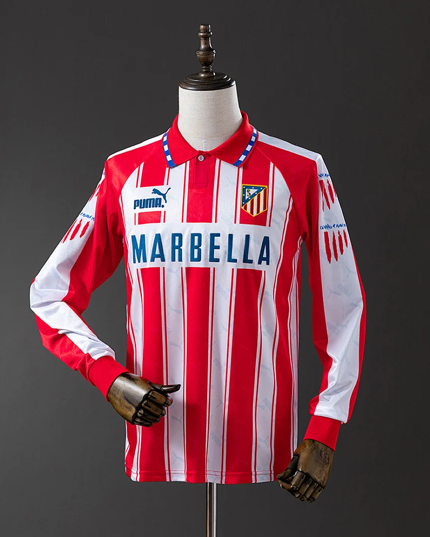 Camisola Retro Atlético de Madrid 1994/95 Principal Manga Comprida