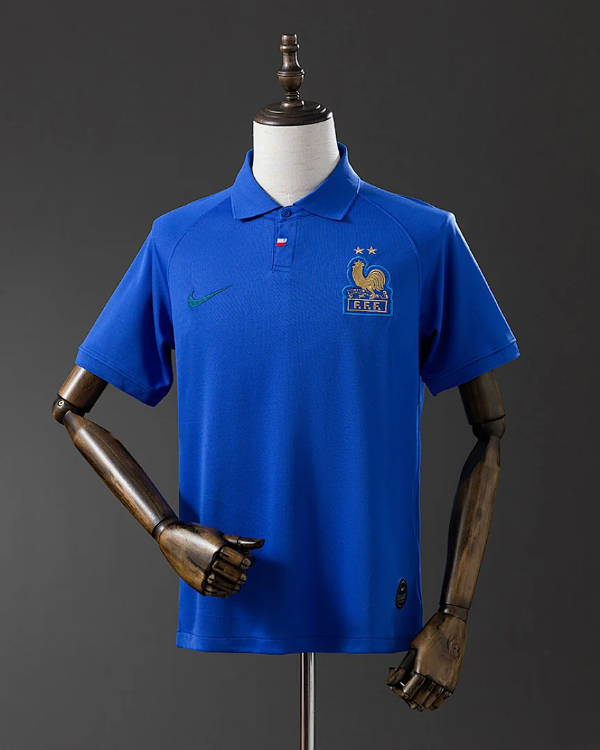Camisola Retro França 120 Anos Azul