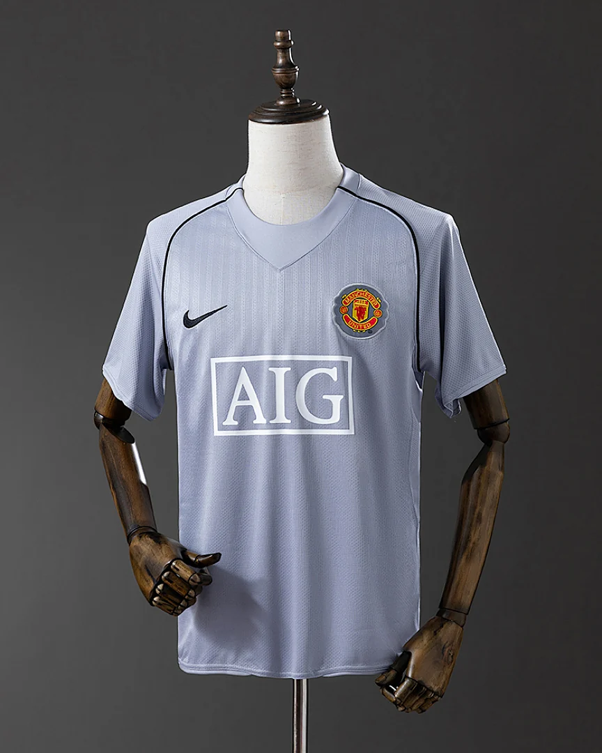 Camisola Retro Manchester United 2007 Guarda-Redes Cinzenta