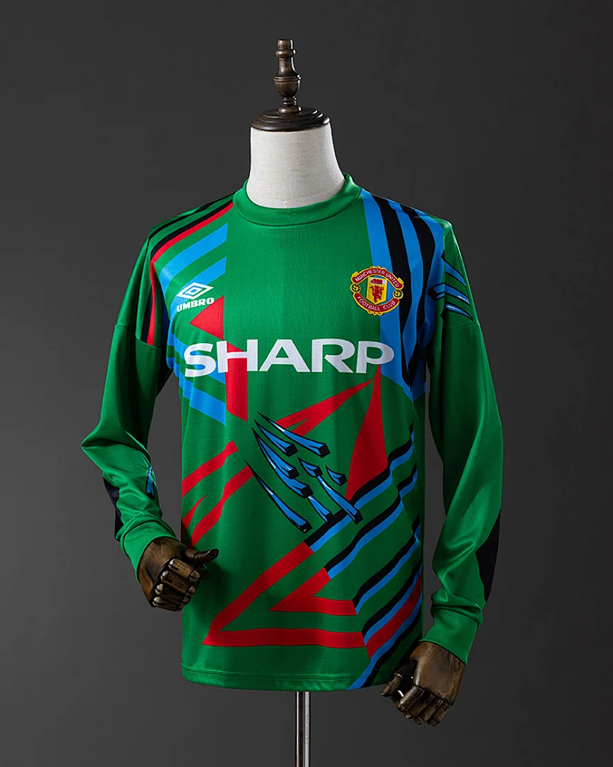 Camisola Retro Manchester United 1992/94 Guarda-Redes Manga Comprida