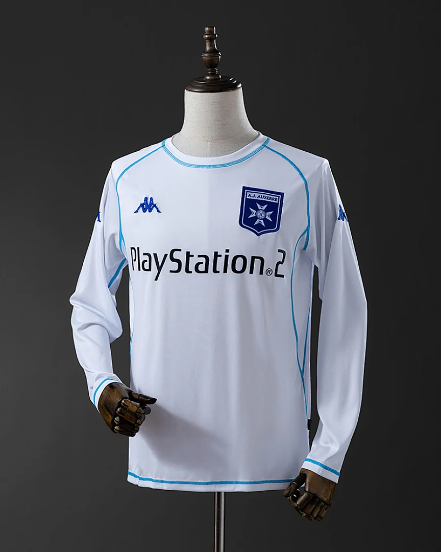 Camisola Retro Auxerre 2003/04 Principal Manga Comprida