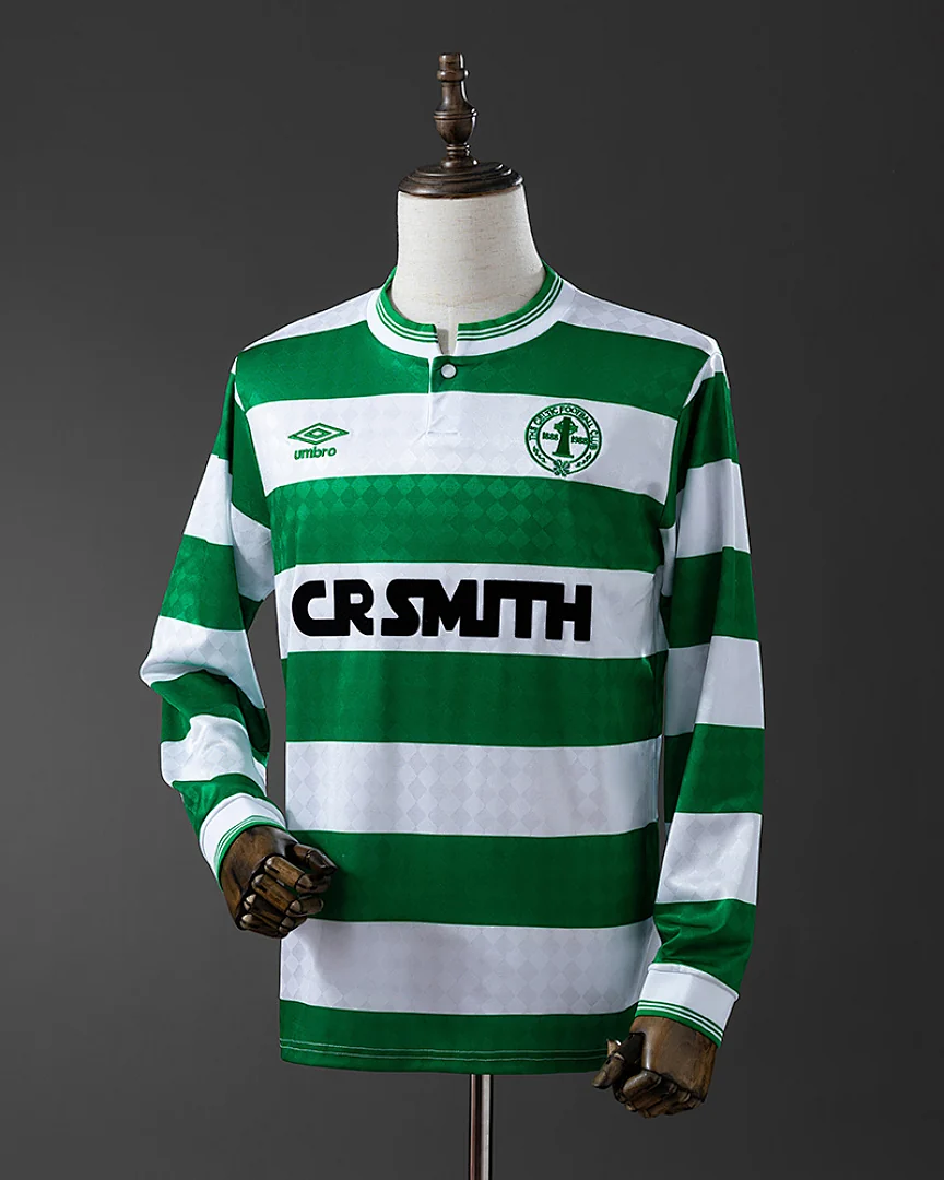 Camisola Retro Celtic 1989/91 Principal Manga Comprida