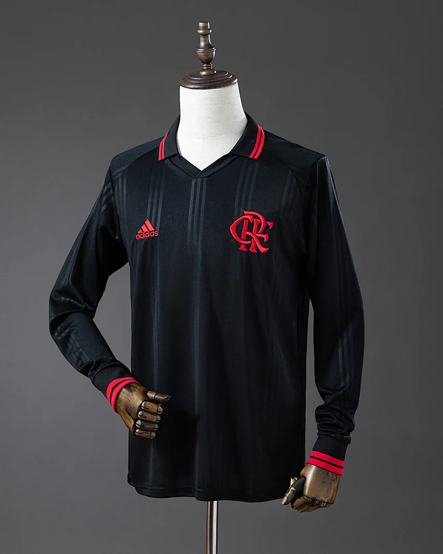 Camisola Retro Flamengo 19/20 Edição Especial Preta Manga Comprida