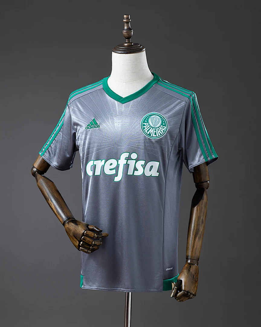 Camisola Retro Palmeiras 16/17 Comemorativa Cinzenta