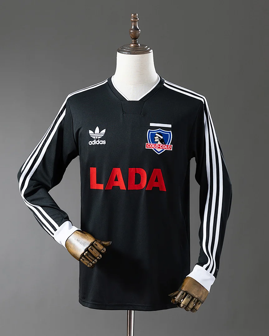 Camisola Retro Colo-Colo 1991 Preta Manga Comprida