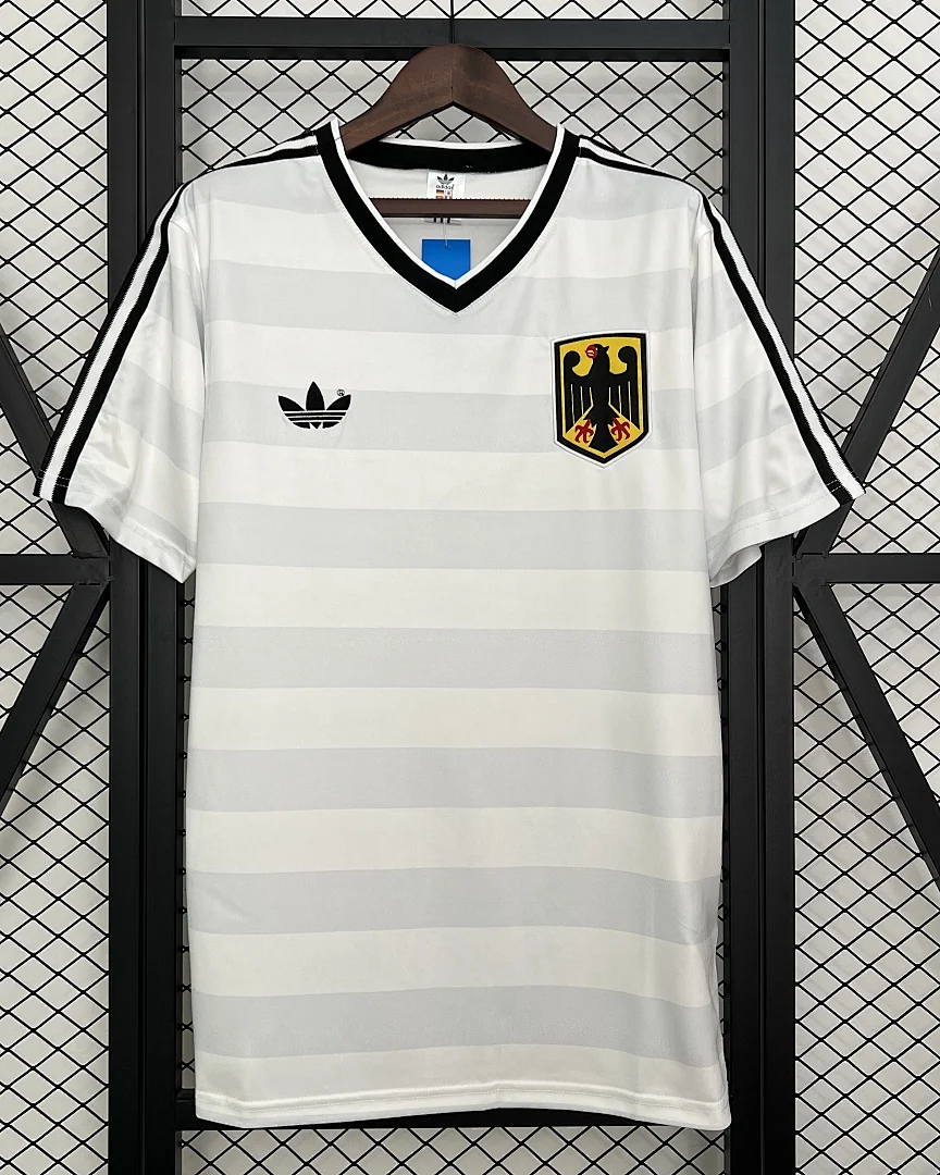 Camisola Retro Alemanha 1984 Branca