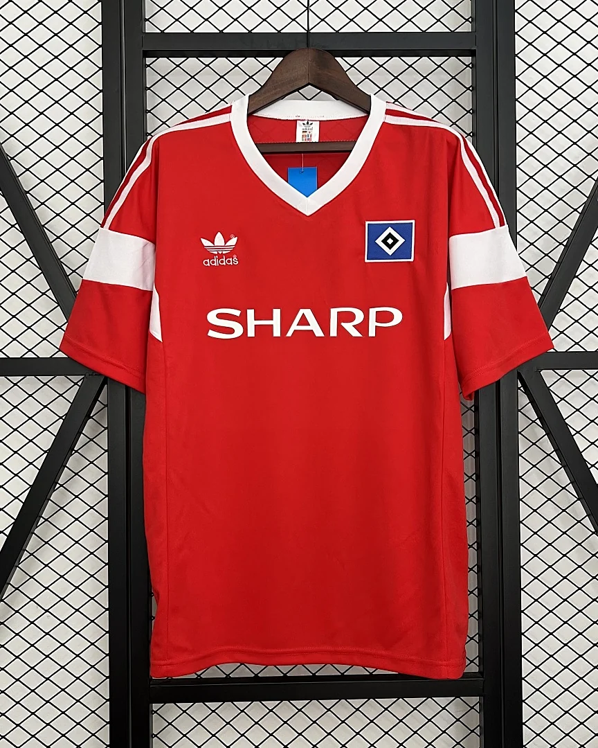 Camisola Retro Hamburgo 1988 Vermelha