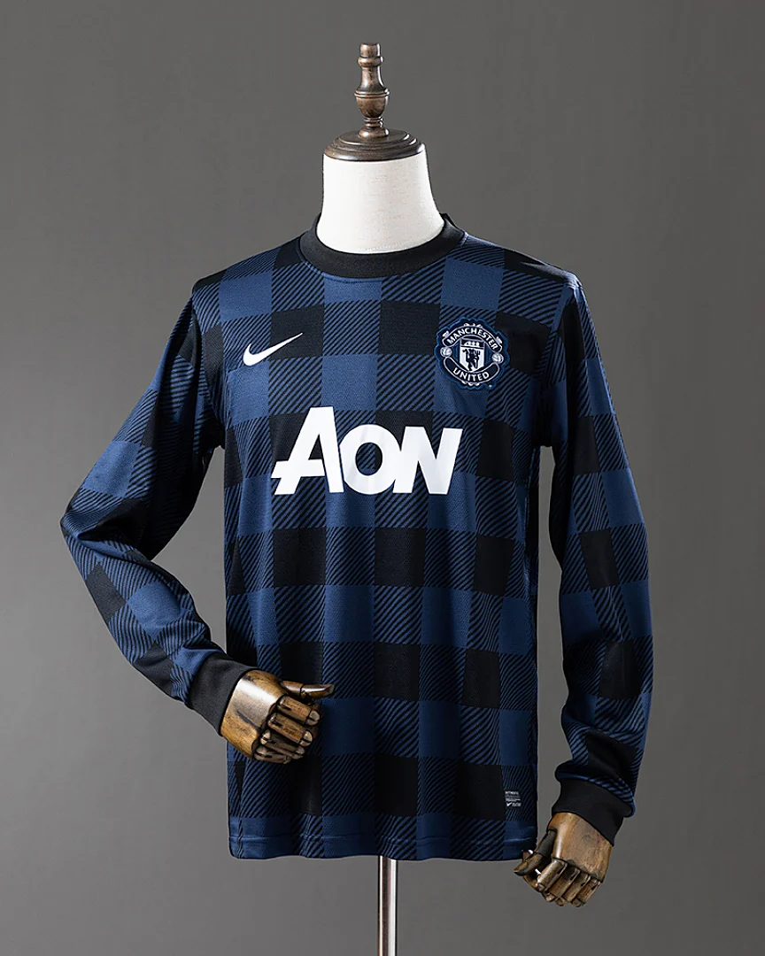 Camisola Retro Manchester United 13/14 Preta Manga Comprida