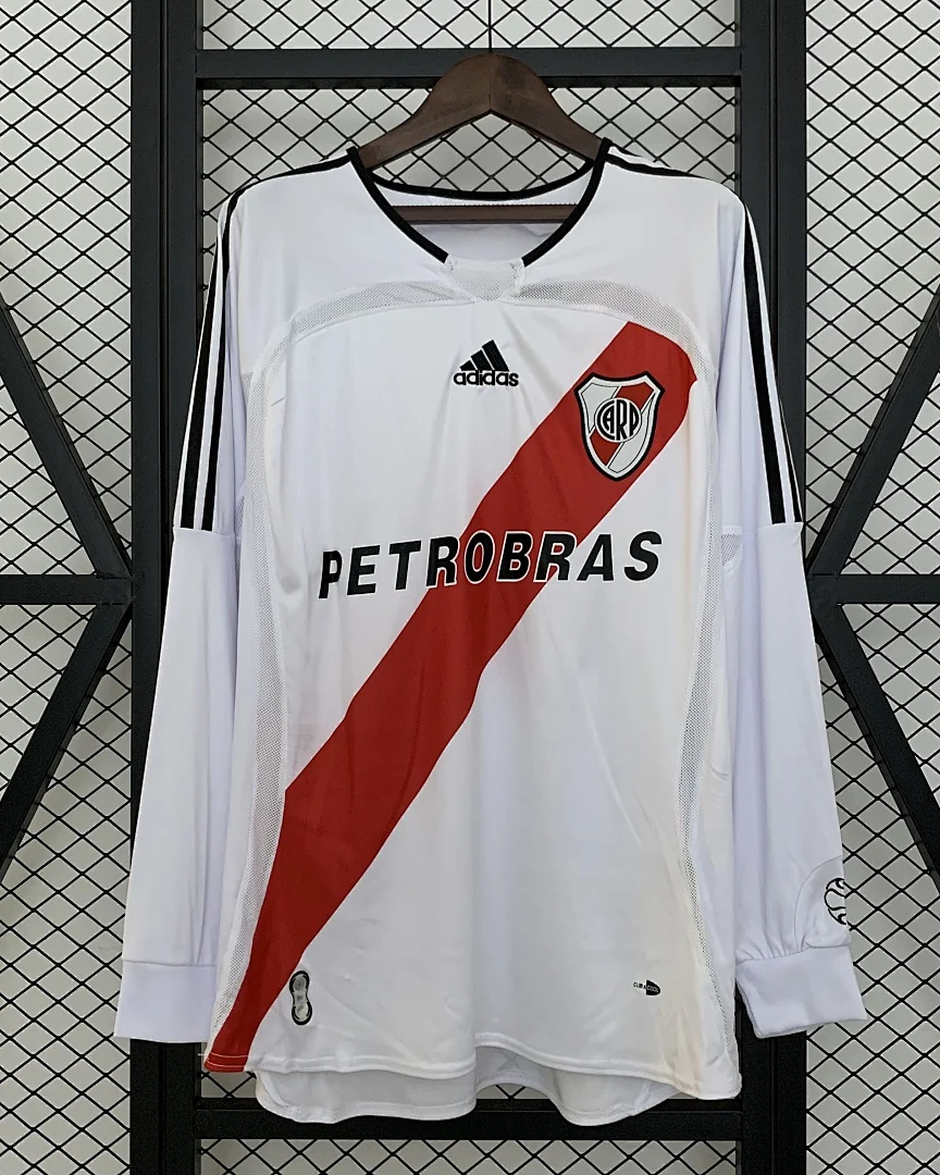 Camisola Retro River Plate 06/07 Principal Manga Comprida