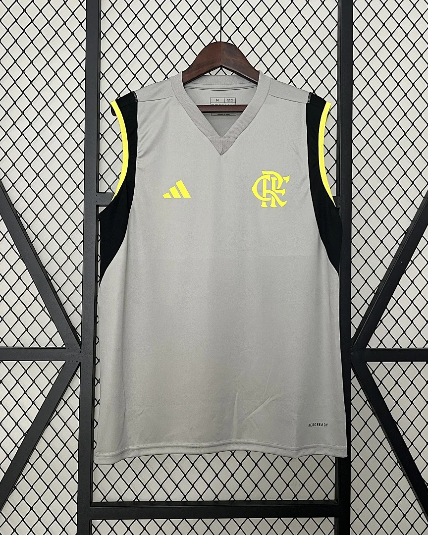 Camisola de Treino sem Mangas Flamengo 24/25 Cinzenta