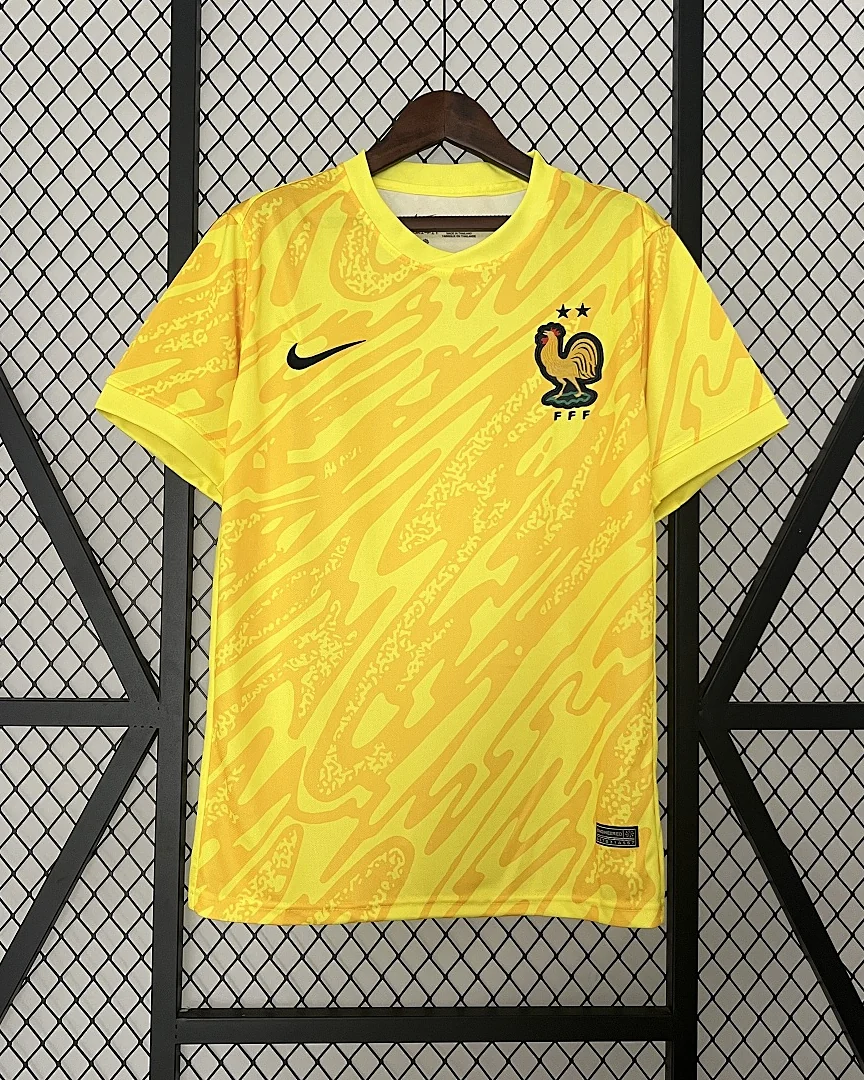 Camisola França 2024 Guarda-Redes Amarela