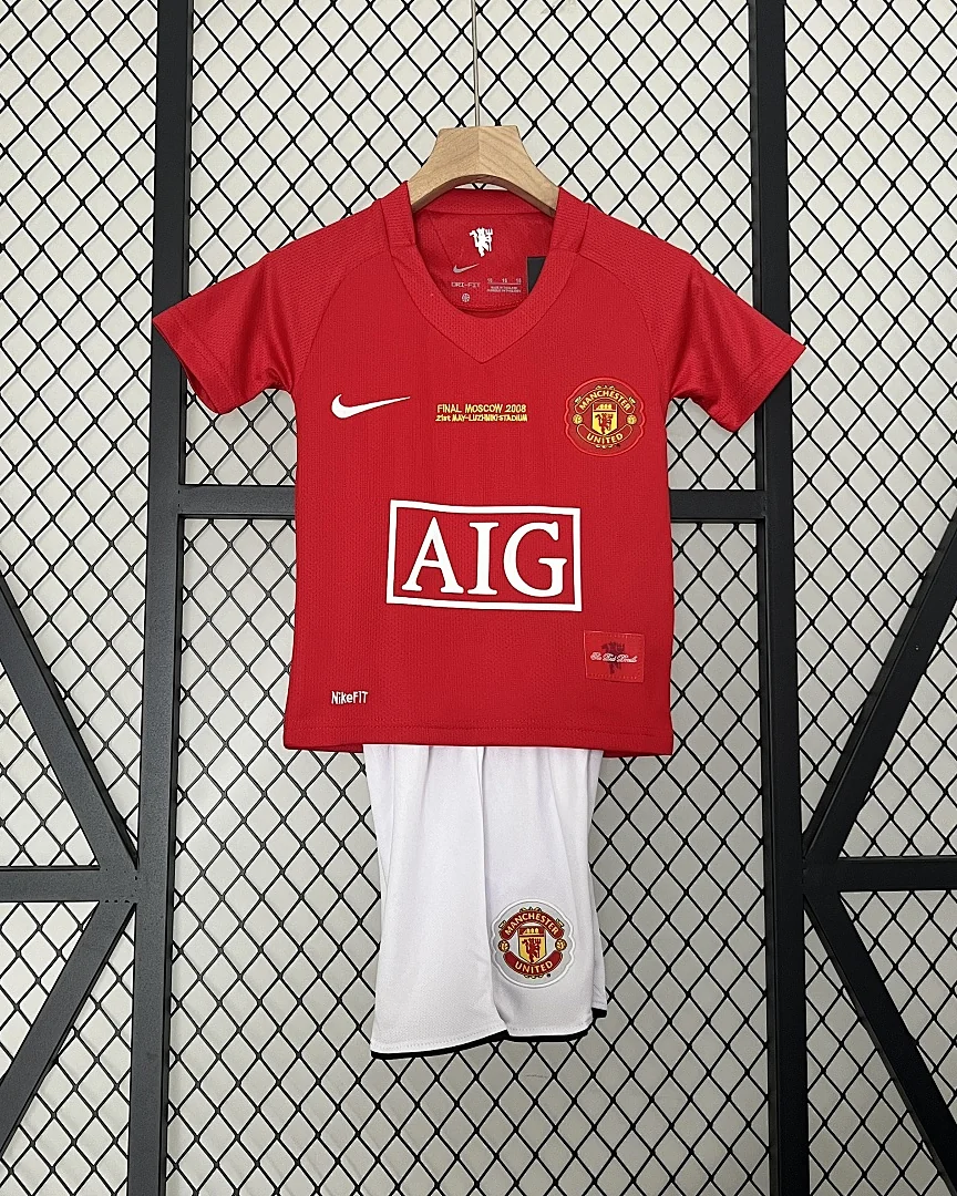 Kit Criança Manchester United 07/08 Principal · Modelo 2