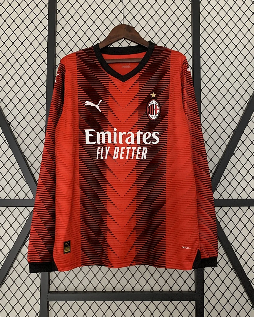 Camisola AC Milan 23/24 Principal Manga Comprida