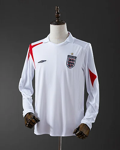 Camisola Retro Inglaterra 2006 Principal Manga Comprida