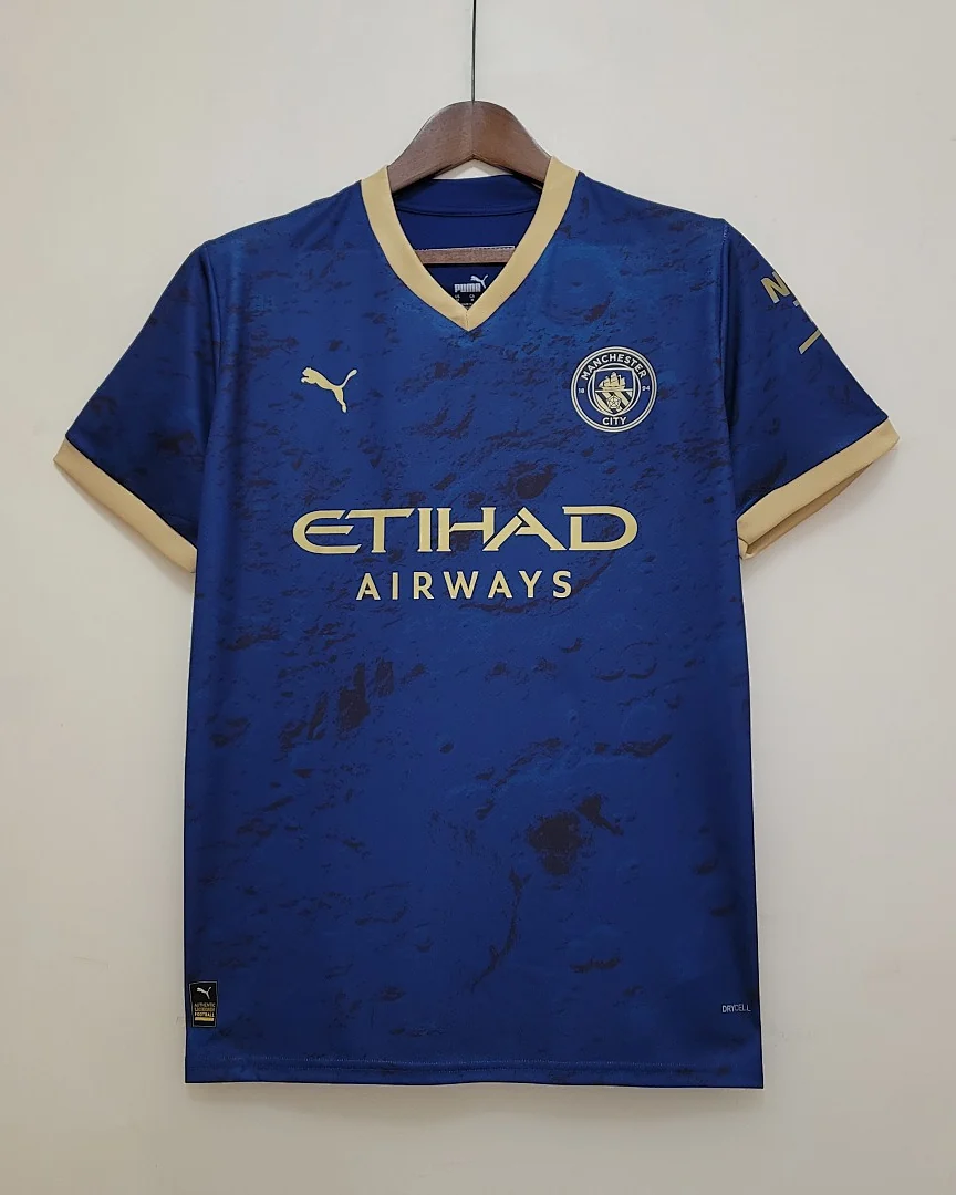 Camisola Retro Manchester City 23/24 Azul