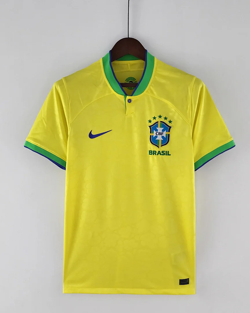 Camisola Retro Brasil 2022 Principal Mundial