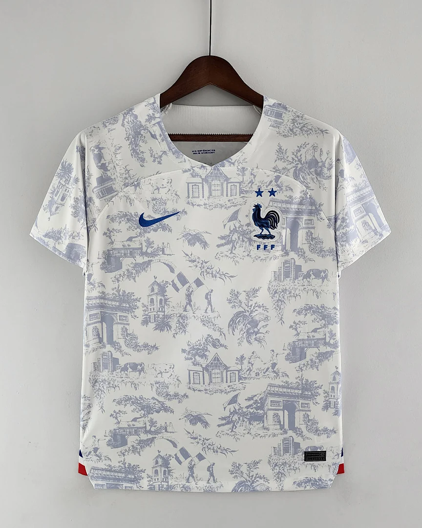 Camisola Retro França 2022 Alternativa Mundial
