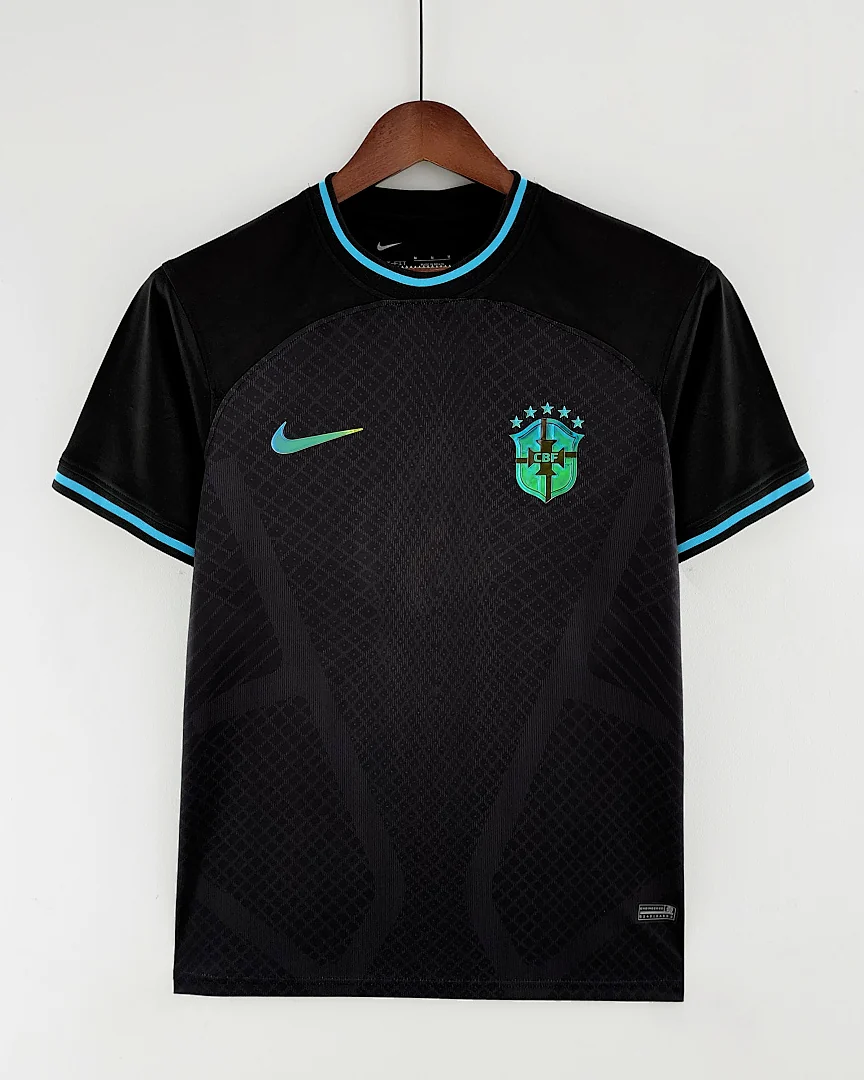 Camisola Retro Brasil 2022 Concept Preta