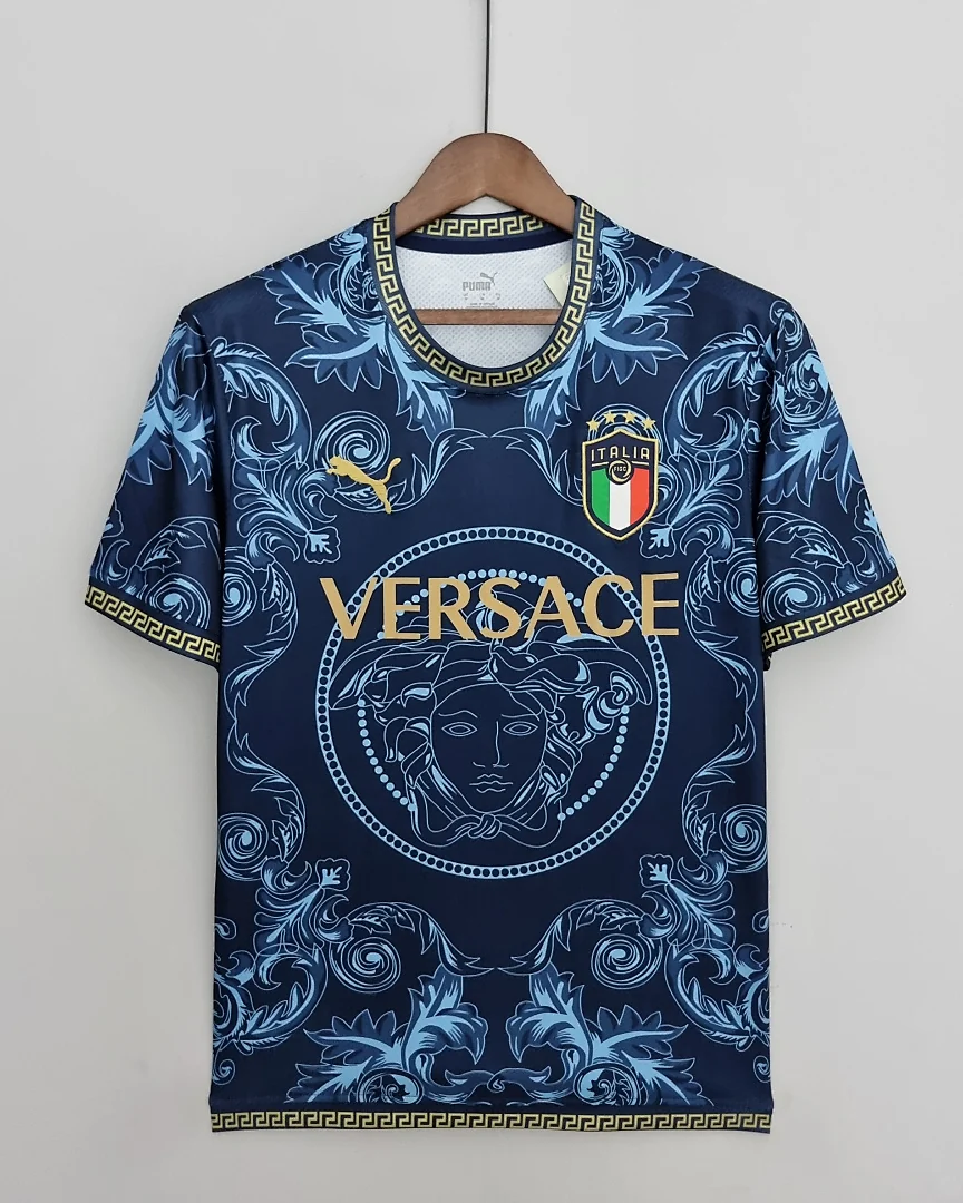 Camisola Retro Itália 2022 Edição Especial Azul