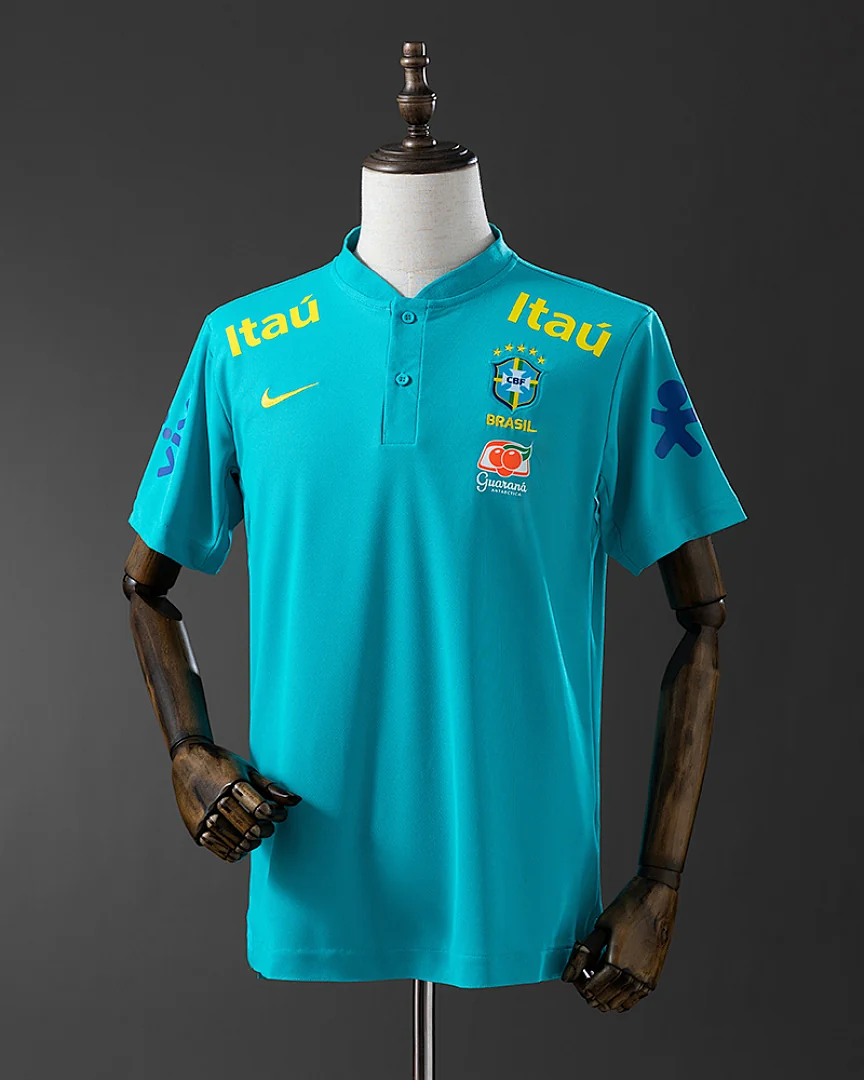 Camisola de Treino Brasil 2021 Pré-Jogo Azul