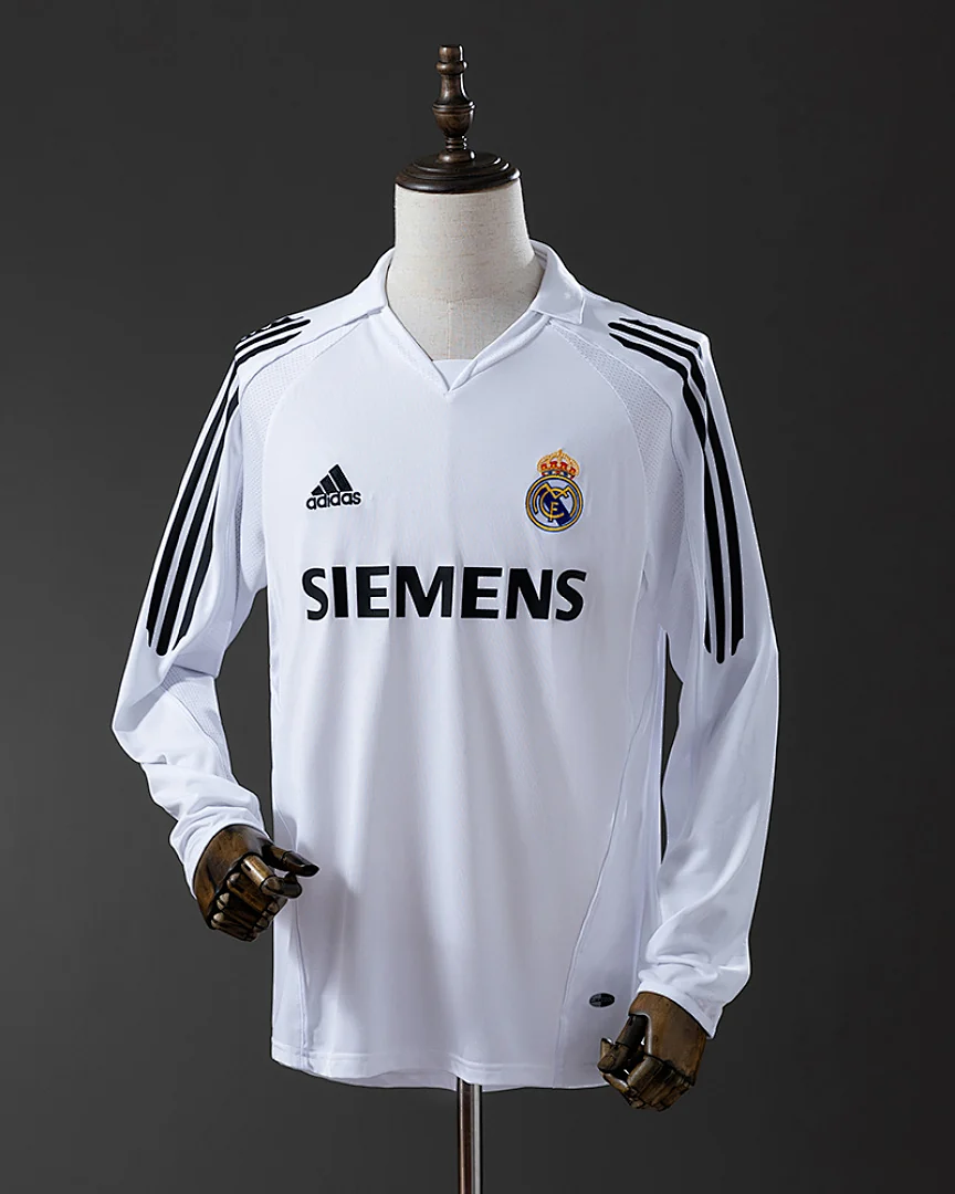 Camisola Retro Real Madrid 05/06 Principal Manga Comprida