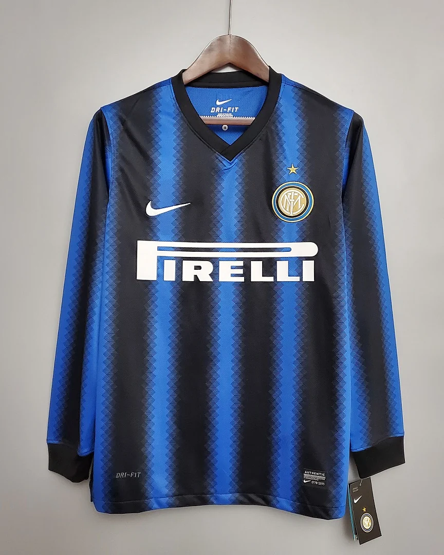 Camisola Retro Inter de Milão 10/11 Principal Manga Comprida