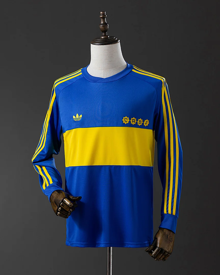 Camisola Retro Boca Juniors 1981 Principal Manga Comprida