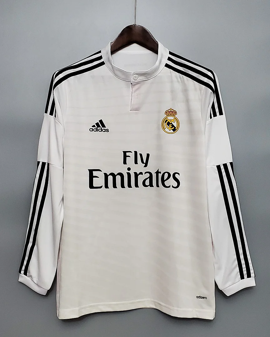 Camisola Retro Real Madrid 14/15 Principal Manga Comprida