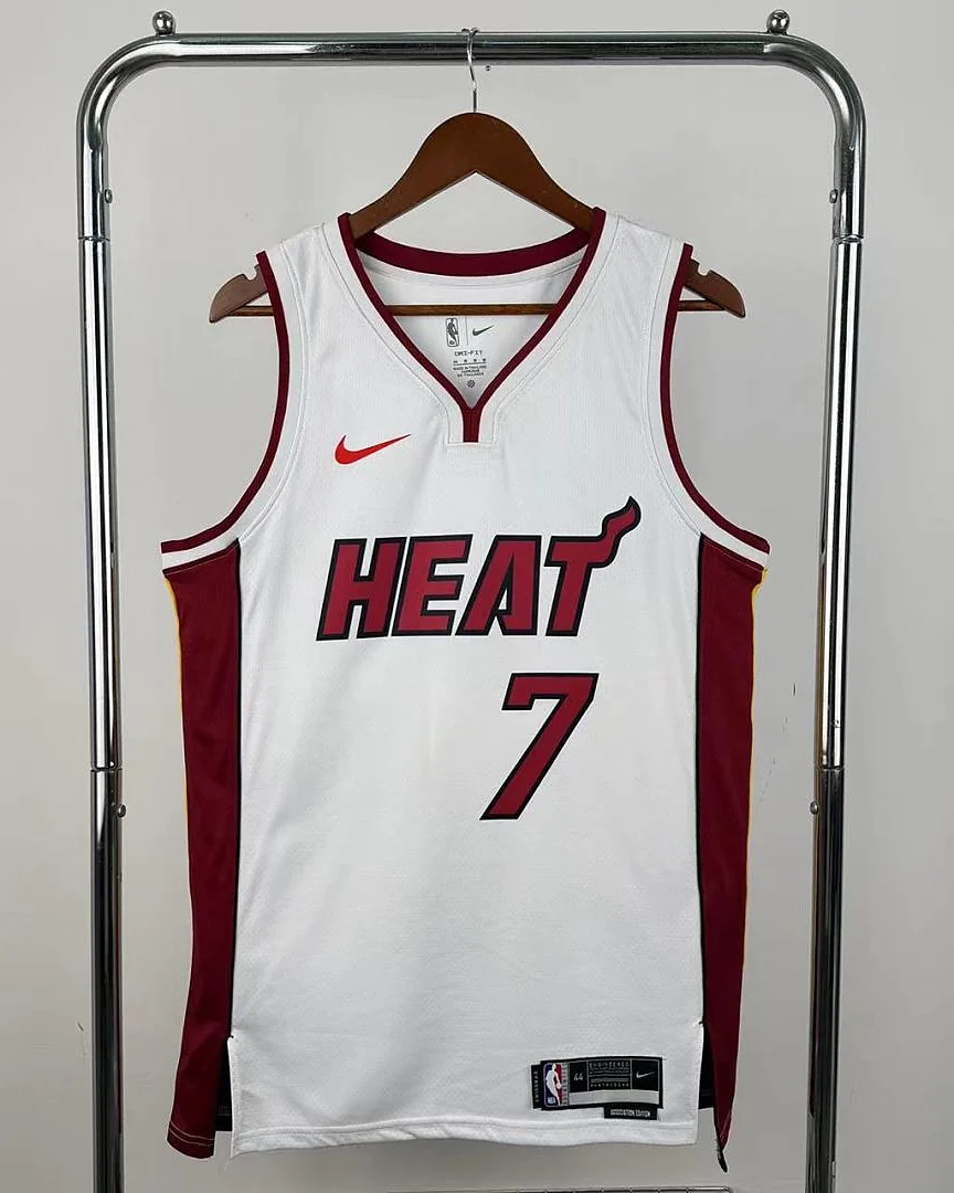Camisola NBA Miami Heat Giannis Antetokounmpo #7 Branca