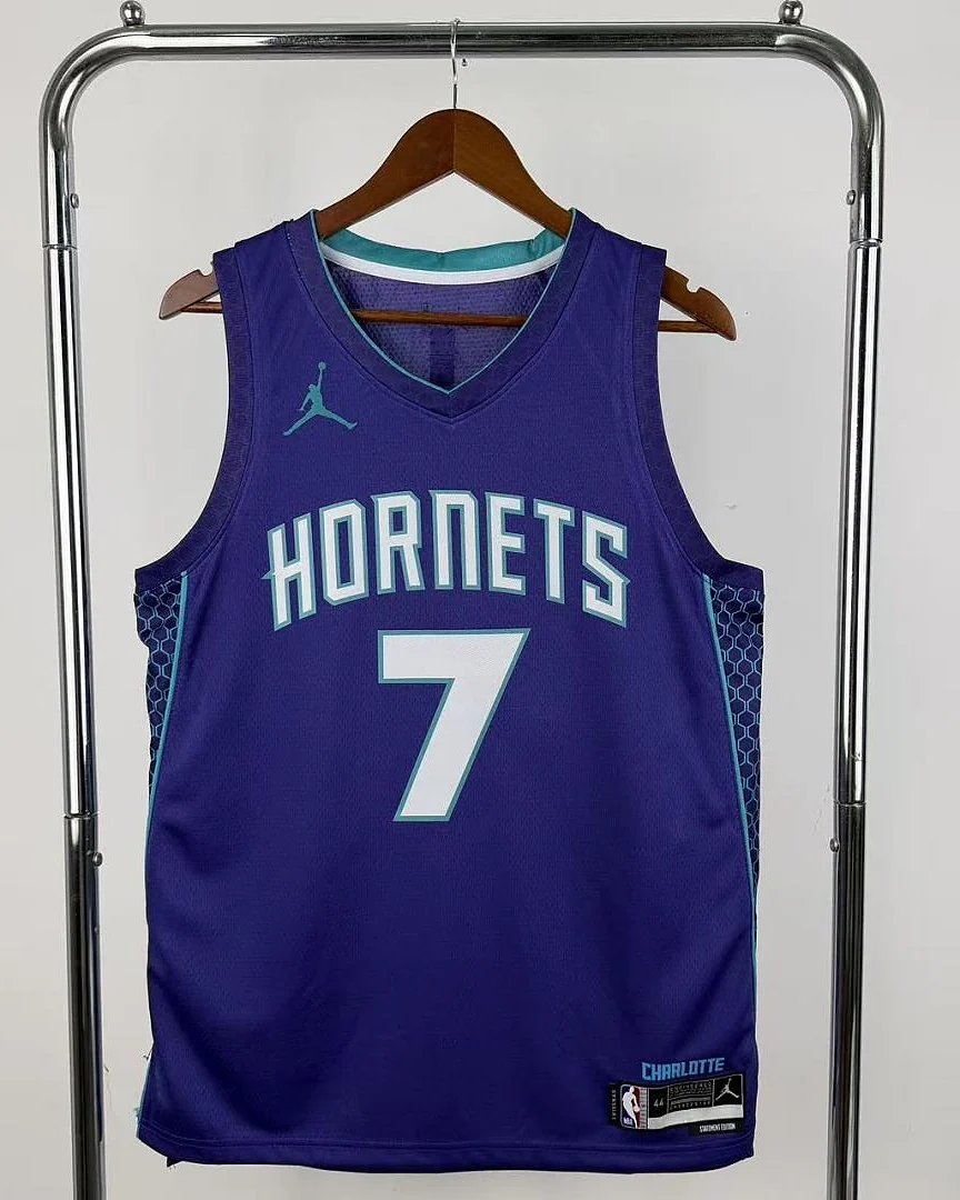 Camisola NBA Charlotte Hornets Kon Knueppel #7 Jordan 2023