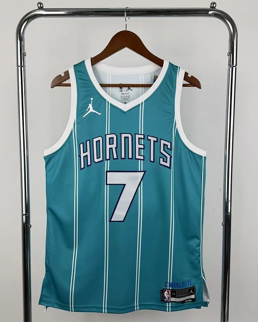 Camisola NBA Charlotte Hornets Kon Knueppel #7 Azul