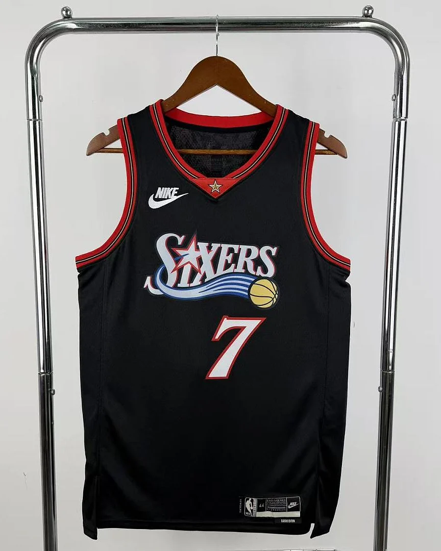 Camisola NBA Philadelphia 76ers Kyle Lowry #7 Retro Edição Especial Preta 2026