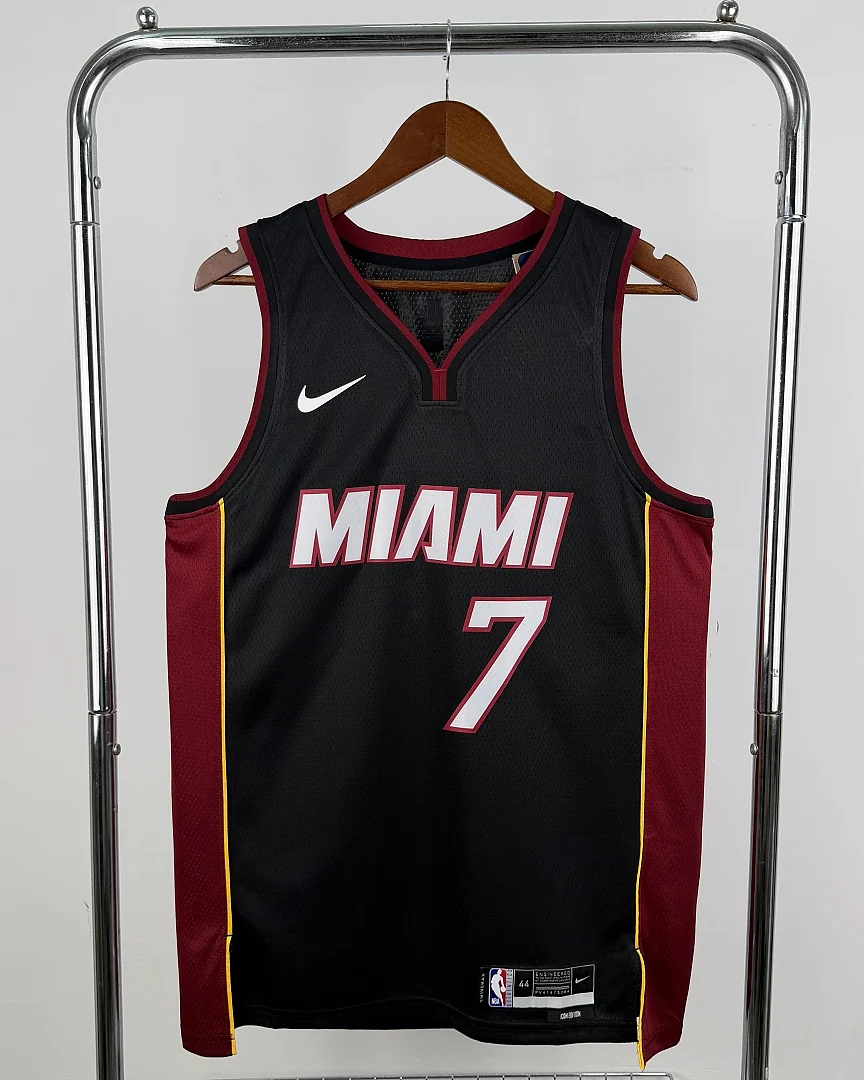 Camisola NBA Miami Heat Giannis Antetokounmpo #7 Preta 2023