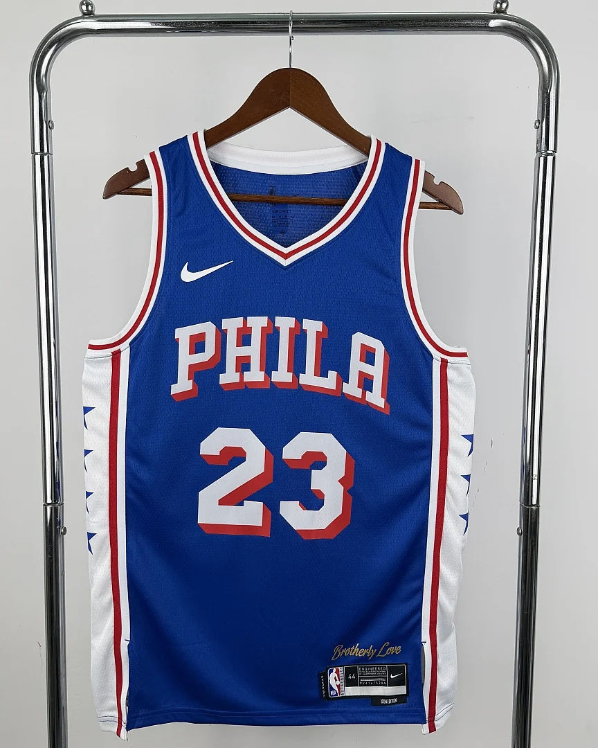 Camisola NBA Philadelphia 76ers LeBron James #23 Azul 2023