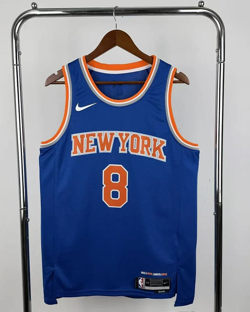 Camisola NBA New York Knicks OG Anunoby #8 Azul 2023