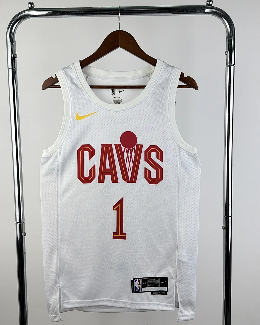 Camisola NBA Cleveland Cavaliers James Harden #1 Branca 2023