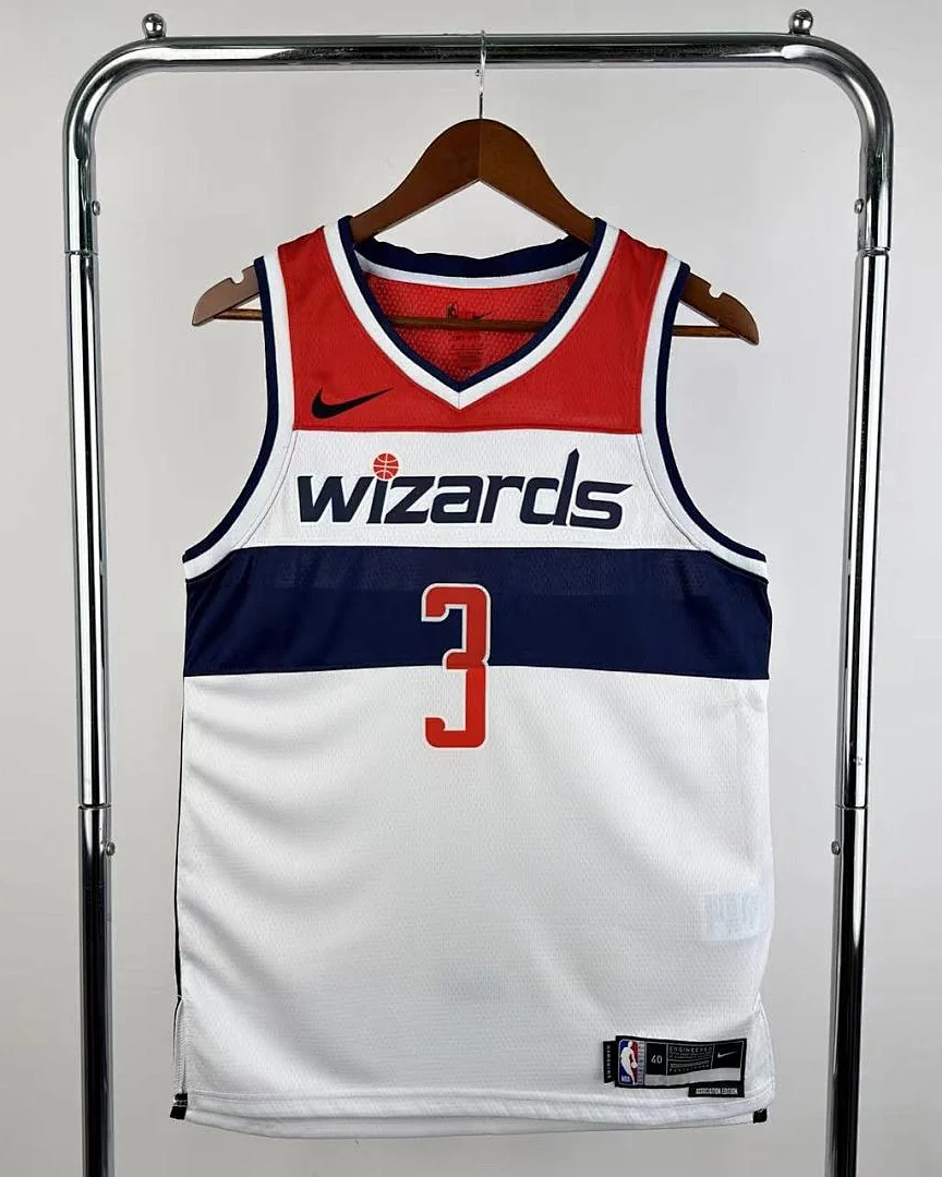 Camisola NBA Washington Wizards Bradley Beal #3 Branca 2023