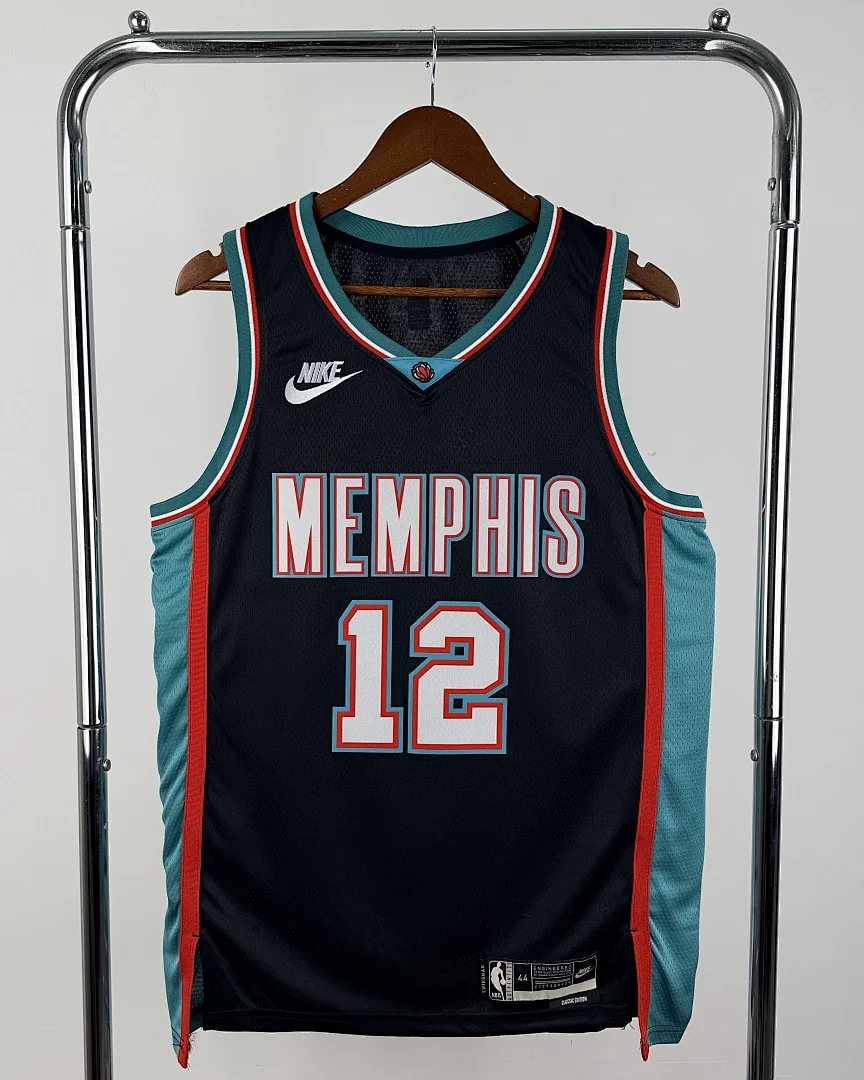 Camisola NBA Memphis Grizzlies Ja Morant #12 Retro Edição Especial 2026 · Modelo 2