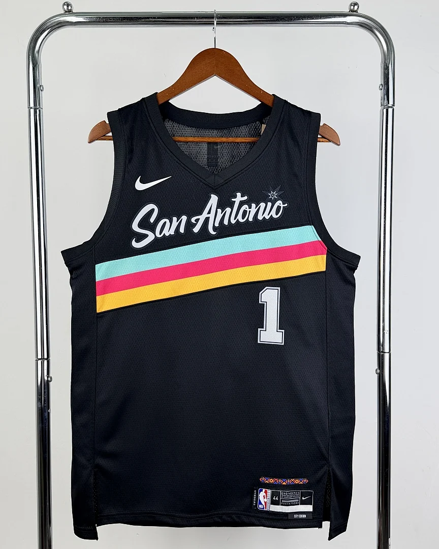 Camisola NBA San Antonio Spurs Victor Wembanyama #1 City Edition 2026