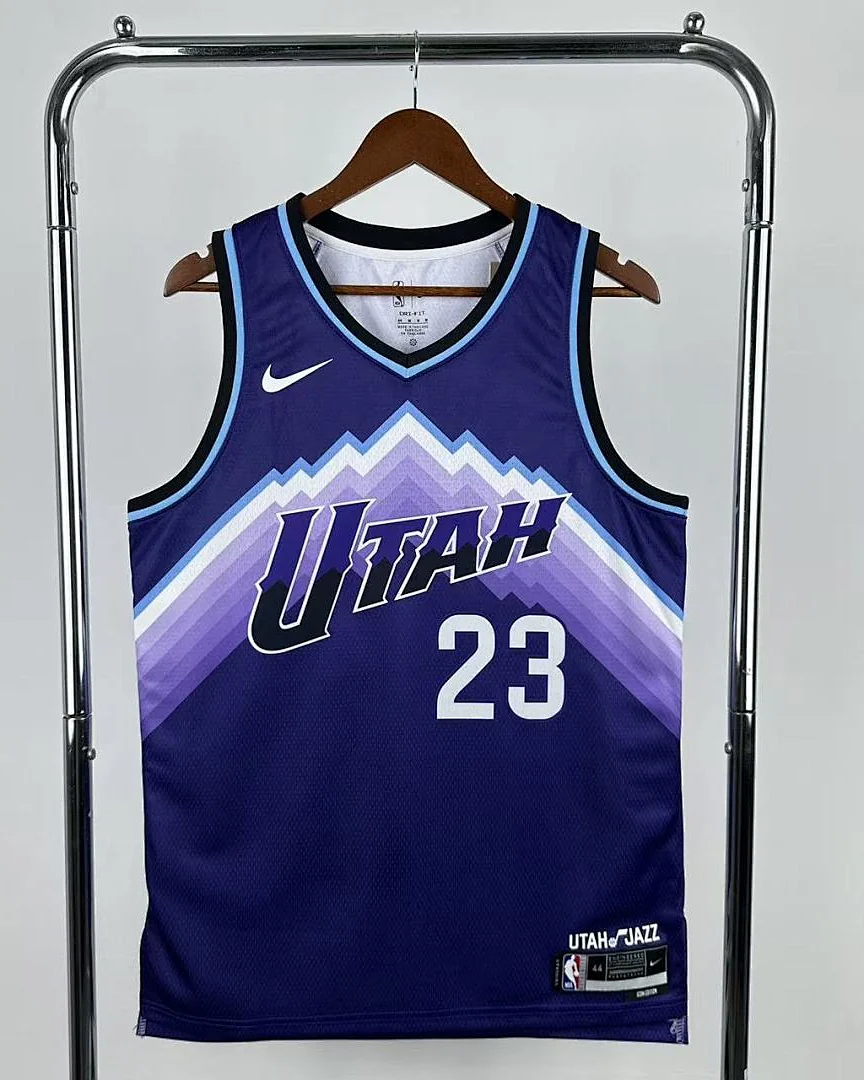 Camisola NBA Utah Jazz Lauri Markkanen #23 Roxa 2026