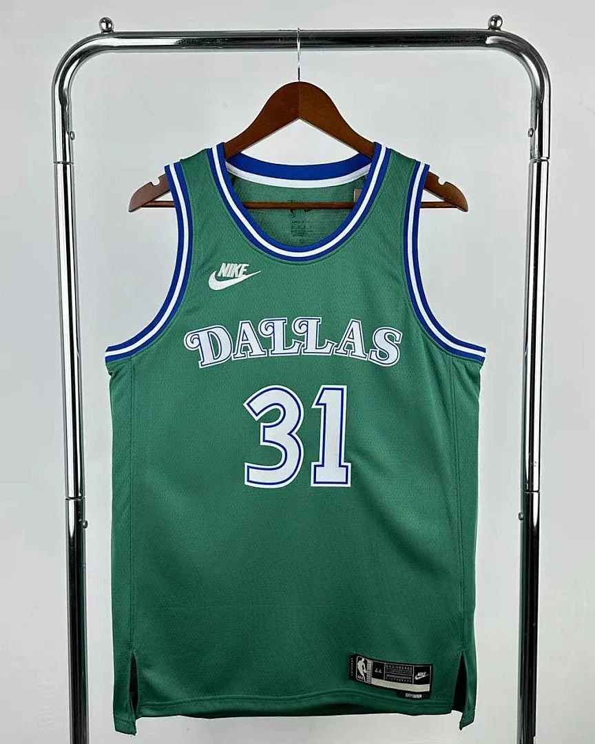 Camisola NBA Dallas Mavericks Klay Thompson #31 Retro Edição Especial Verde 2026