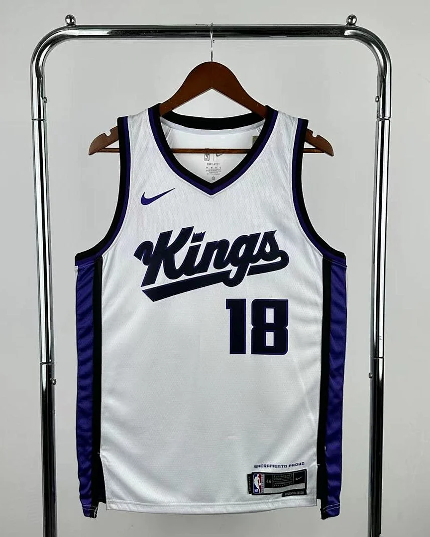 Camisola NBA Sacramento Kings Russell Westbrook #18 Branca 2024