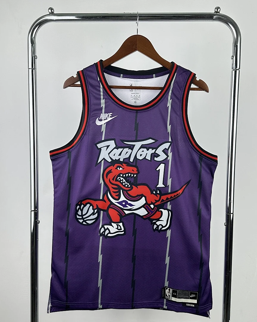 Camisola NBA Toronto Raptors Tracy McGrady #1 Retro Edição Especial Roxa 2026