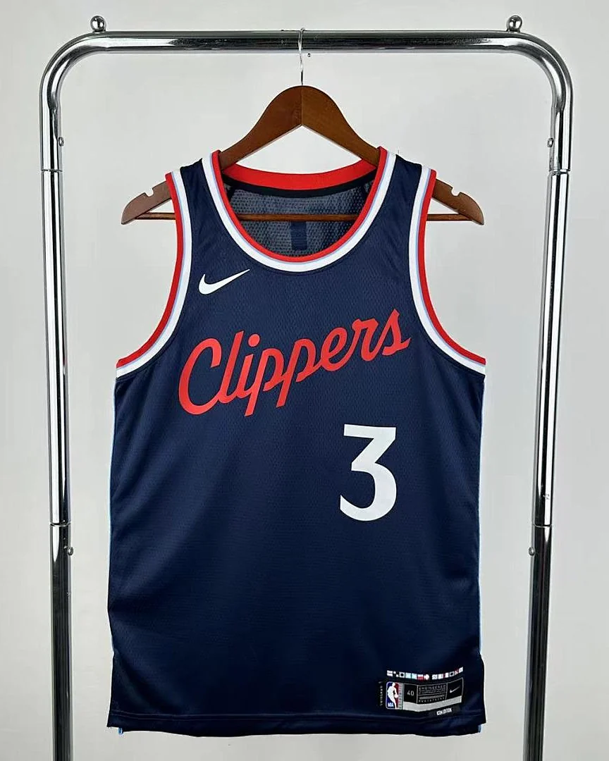 Camisola NBA Los Angeles Clippers Chris Paul #3 Azul-Marinho 2025