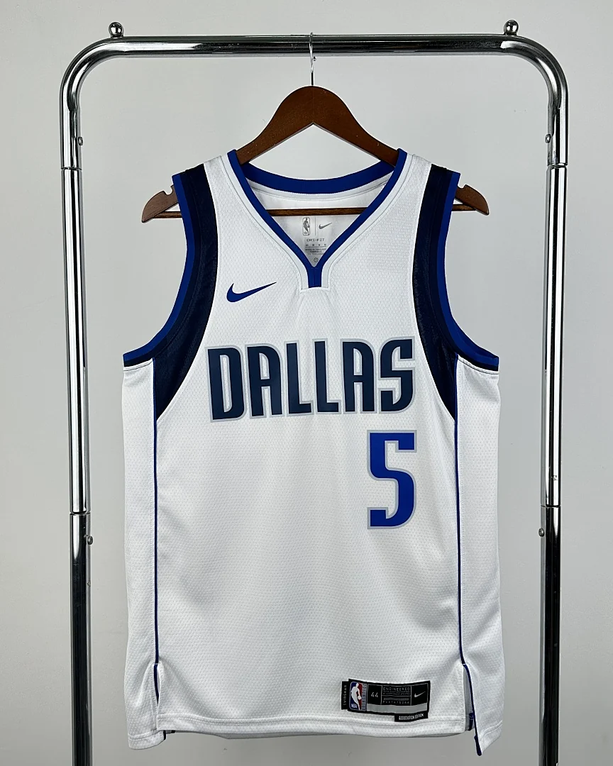 Camisola NBA Dallas Mavericks D'Angelo Russell #5 Branca